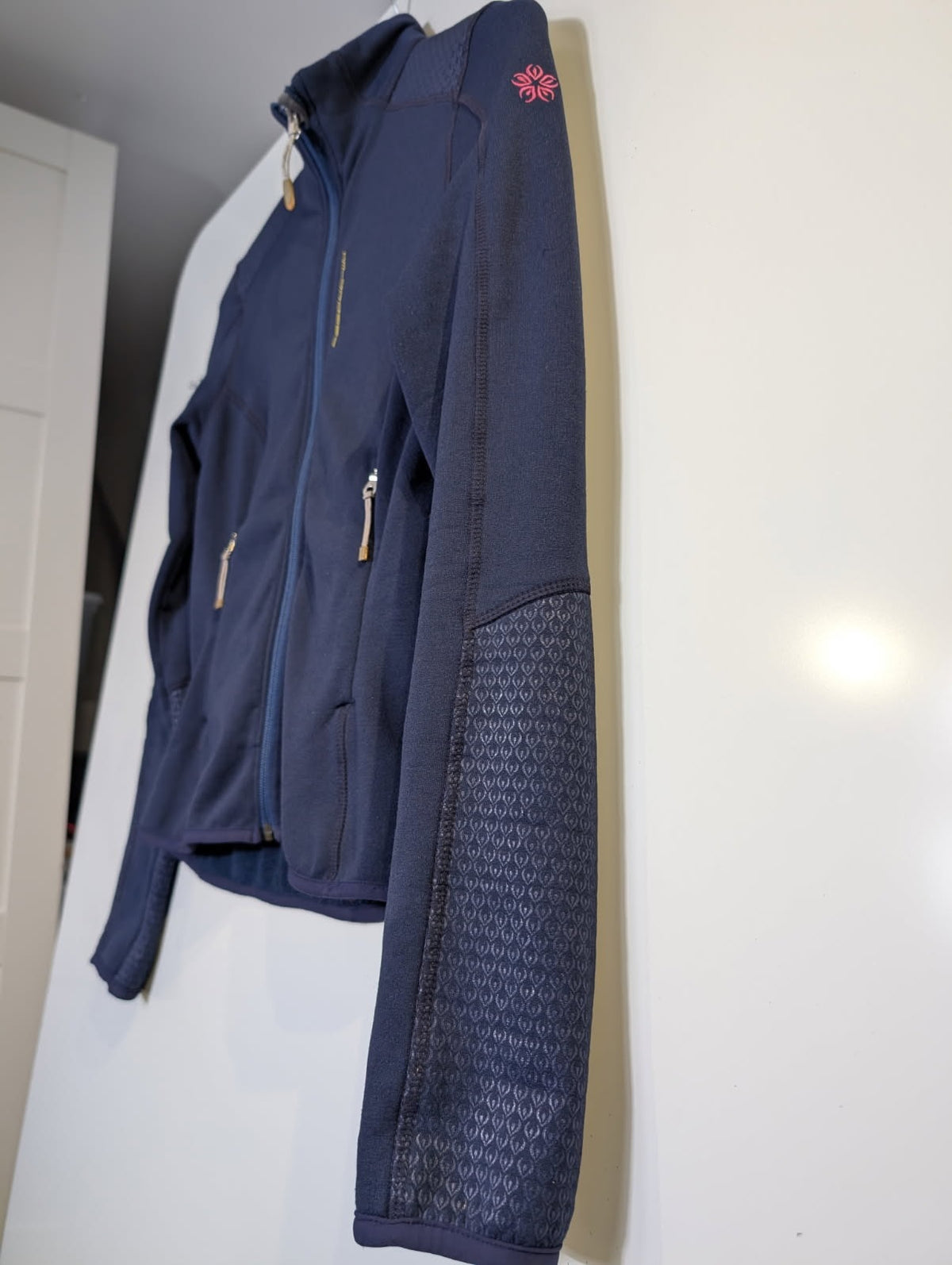 Wild Roses Women's Technical Polartec Fleece Jacket - Navy Blue - Image 3