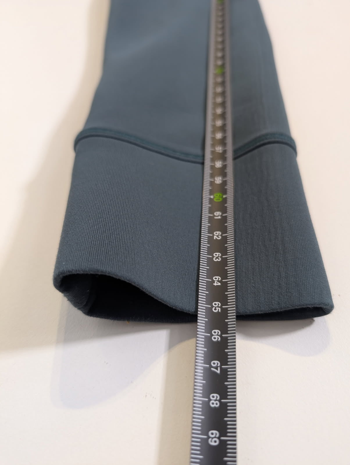 Nimble Activewear Scalloped Hem Long Sleeve Top Teal - Image 3