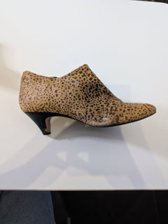 Diana Ferrari Leopard Print Calf Hair Kitten Heel Ankle Boots - Size 9.5 - Image 3