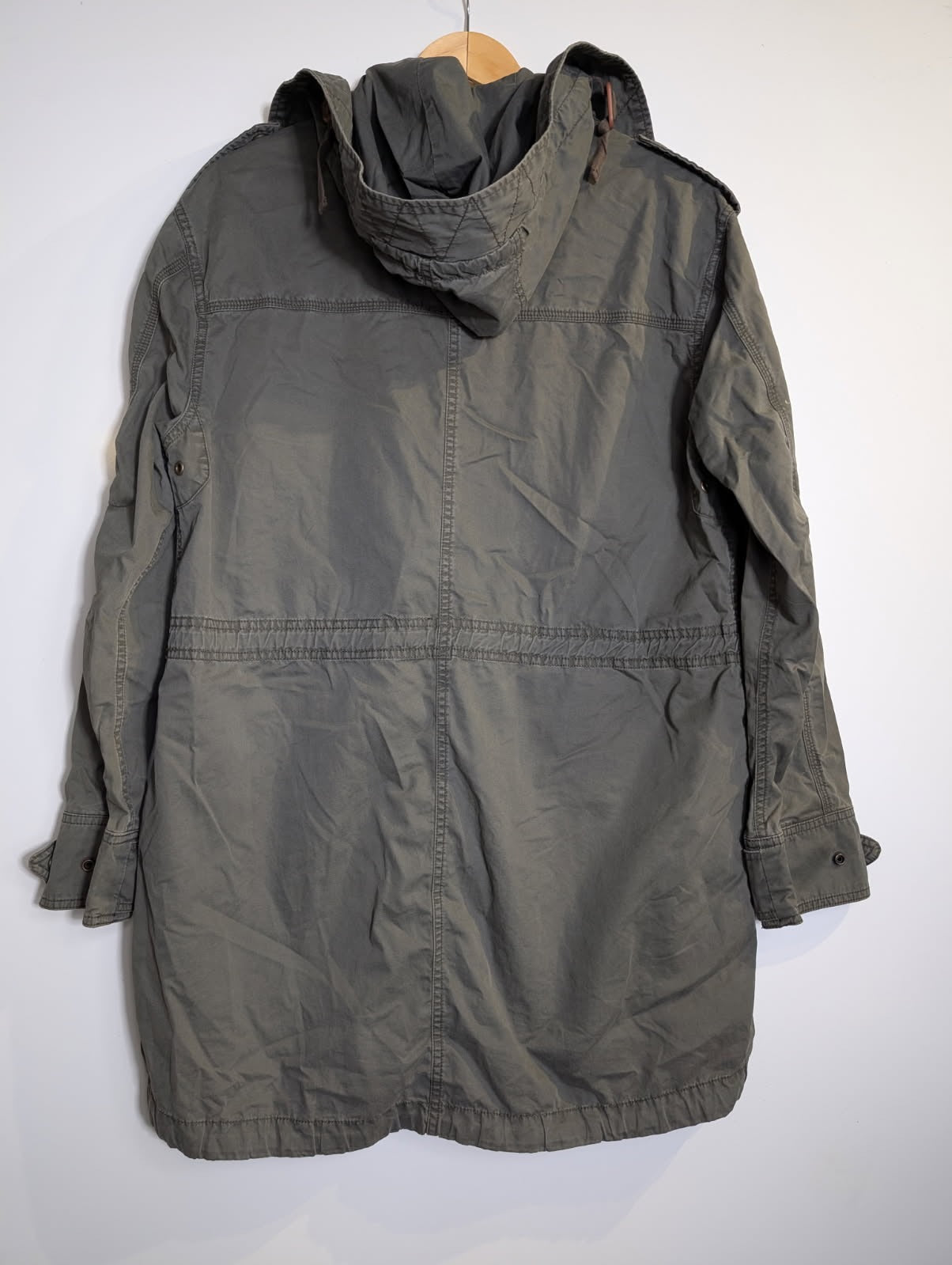 Country Road Women's Utility Parka Jacket Olive Green Size M - Image 3