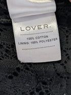 Lover Vintage Black Lace Peplum Blouse - Women's AU 6 - Image 2