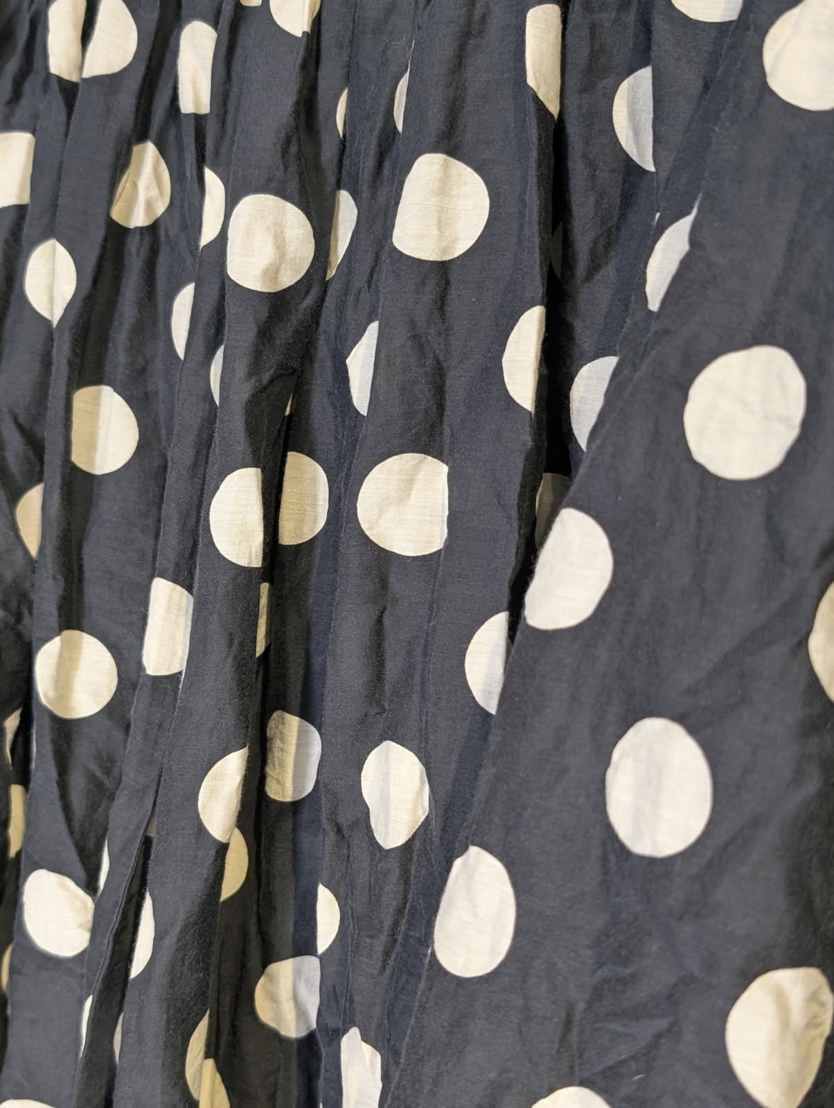 Gorman Cotton Silk Blend Polka Dot Skirt - Black & White - Image 3