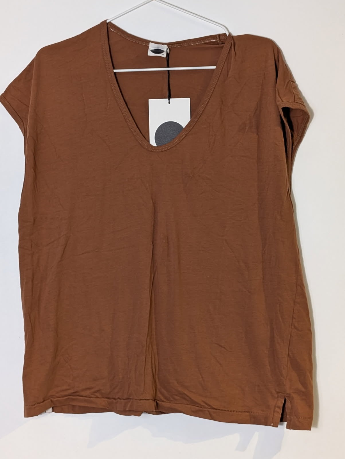 Baserange Omo Long Sleeve Tee - Organic Cotton Brown Size XS - Image 1