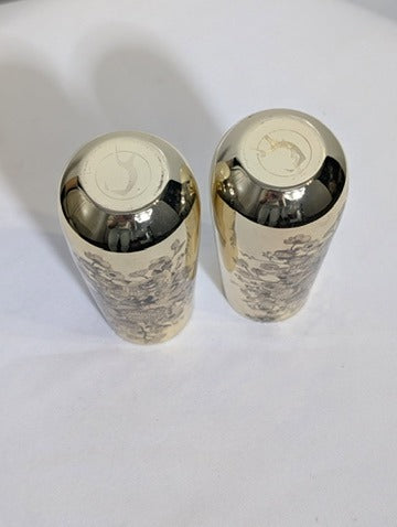 Smugglers Notch Distillery Stemless Champagne Flutes Etched Brass Set of 2 - Image 2