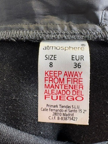 Atmosphere Low-Rise Flare Trousers Grey UK 8 - Image 2