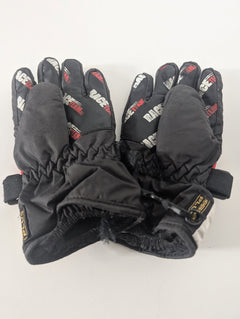 Level Race Team Thermo-Plus Ski Gloves - Black/White/Red - Image 2
