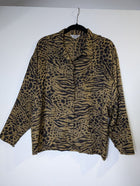 JMT Exclusively Designed Silk Shirt Leopard Print Size 34 - Image 2