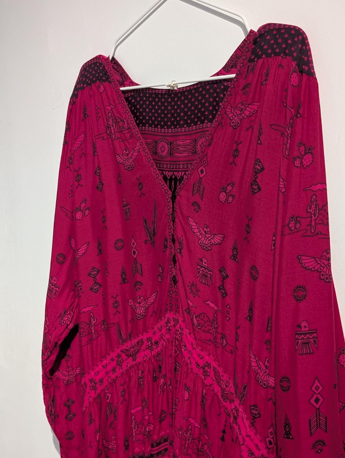 Spell & The Gypsy Collective Desert Cactus Print Maxi Dress - Image 3
