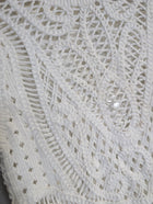 Marcs Crochet Knit Short Sleeve Top White - Image 3