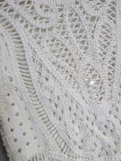 Marcs Crochet Knit Short Sleeve Top White - Image 3