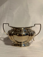 Vintage Silver-Plated Sugar Bowl Two-Handled Scalloped Edge - Image 2