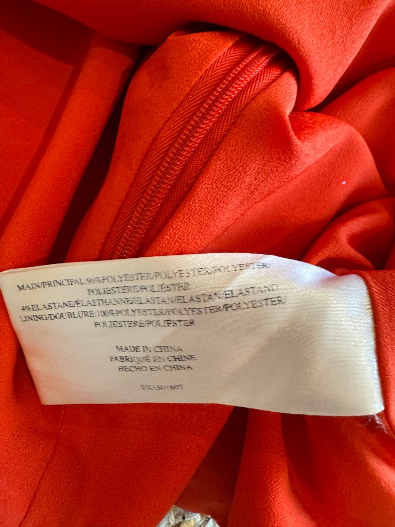Finders Keepers Orange Square Neck Spaghetti Strap Camisole Top - Size M - Image 3