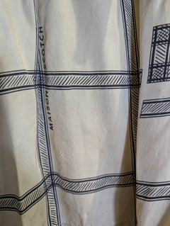 Maison Scotch Plaid Print Elastic Waist Shorts Cream & Black - Image 3