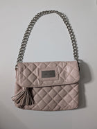 Alannah Hill Quilted Crossbody Bag - Blush Pink with Chain Strap - Image 2