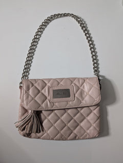 Alannah Hill Quilted Crossbody Bag - Blush Pink with Chain Strap - Image 2