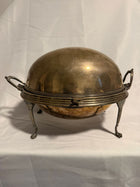 Antique Silver Plated Revolving Breakfast Dish Dome Food Warmer - Image 2