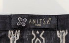 Anitsa Paris Vintage Tribal Print Maxi Skirt - Black & White Boho - Image 2