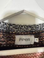 Piper Striped Balloon Sleeve Sweater Pink Multi Size M - Image 3