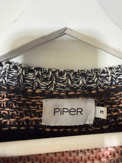 Piper Striped Balloon Sleeve Sweater Pink Multi Size M - Image 3