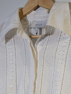 Joslin Studio Broderie Anglaise Button-Down Shirt White Women's AU 6 - Image 2