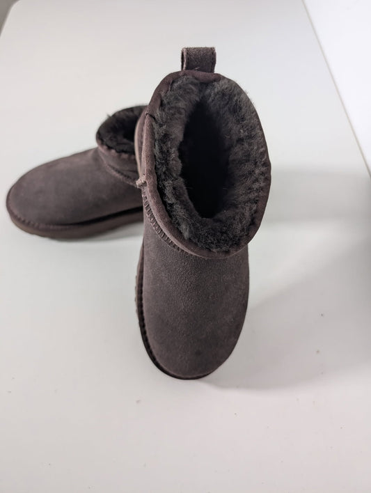 Hush Classic Mini Suede Boots - Dark Brown EU 38 - Image 1