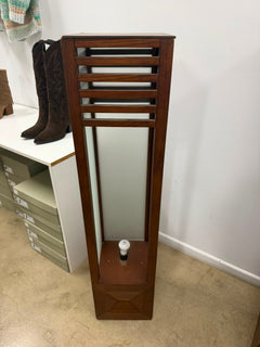Japanese Style Floor Lamp Wood and Frosted Glass Minimalist - Image 2