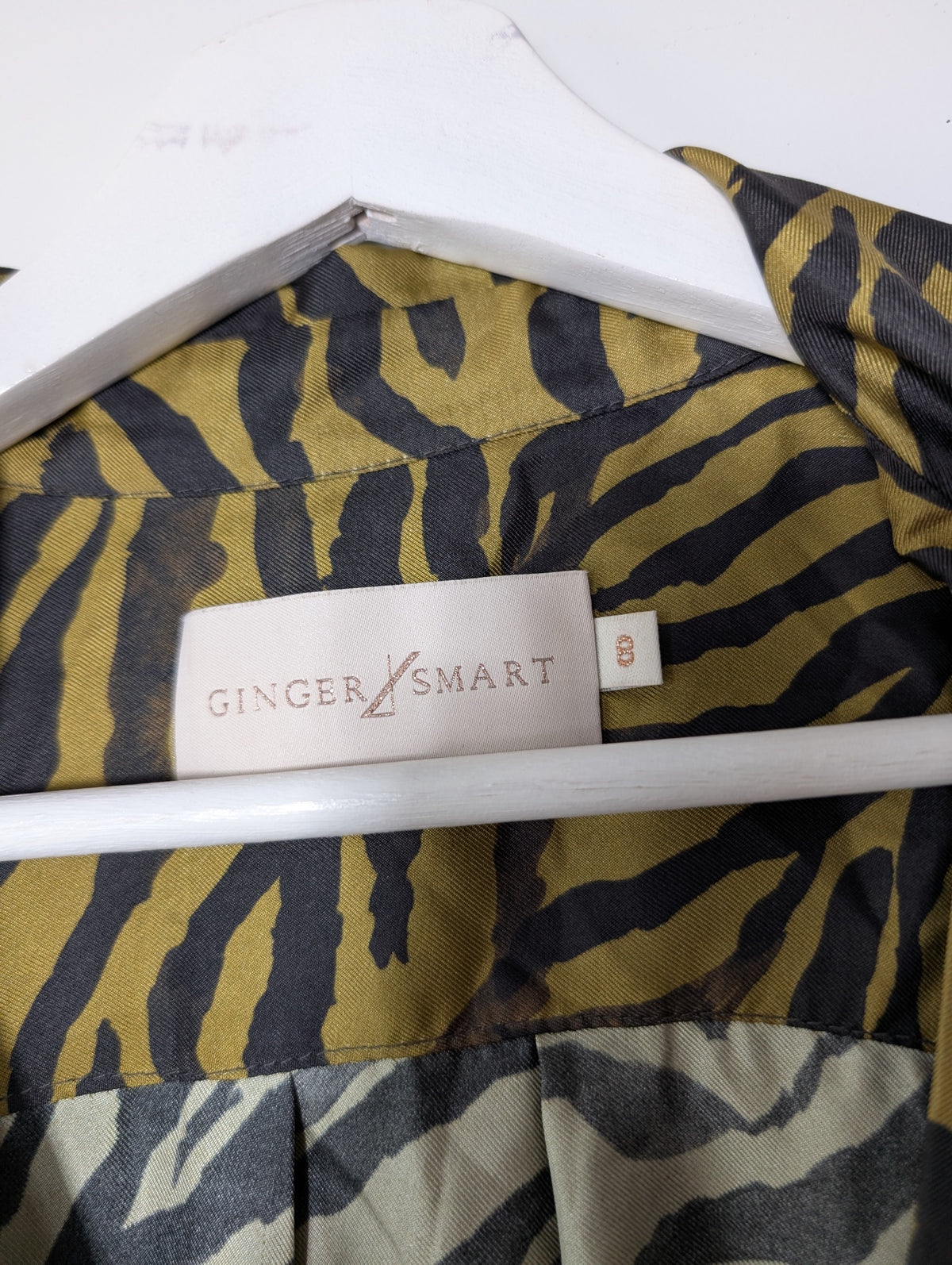 GINGER & SMART Zebra Print Midi Dress Women's Size 8 - Image 2