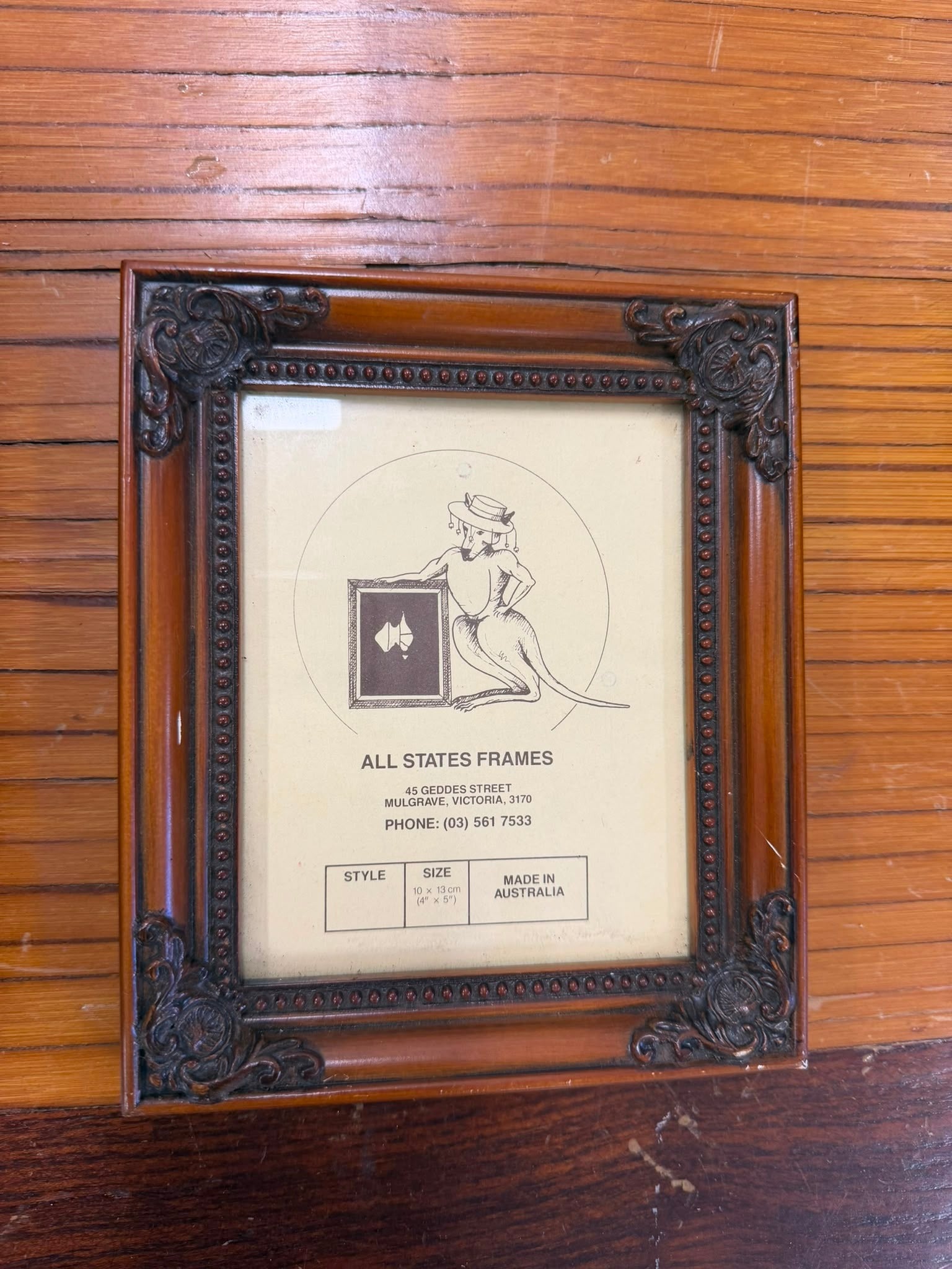All States Frames Vintage Ornate Photo Frame Brown Wood 4x5 and 5x7 inch - Image 2