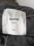 One Teaspoon Pleated Trousers Black With Satin Side Stripe Size 25 - Image 2