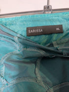 Sarissa Iridescent Teal Shantung Silk Blazer - Women's Size XL - Image 3