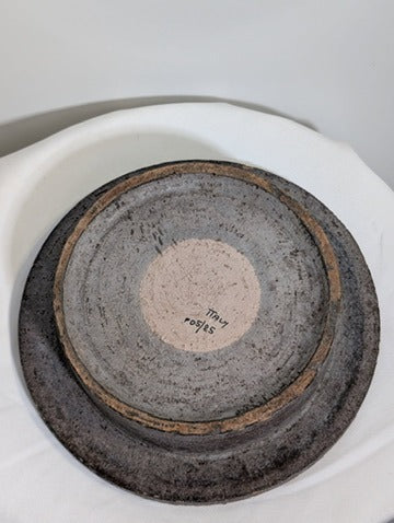 Vintage Italian Ceramic Ashtray Mid Century Modern Orange and Granite - Image 2