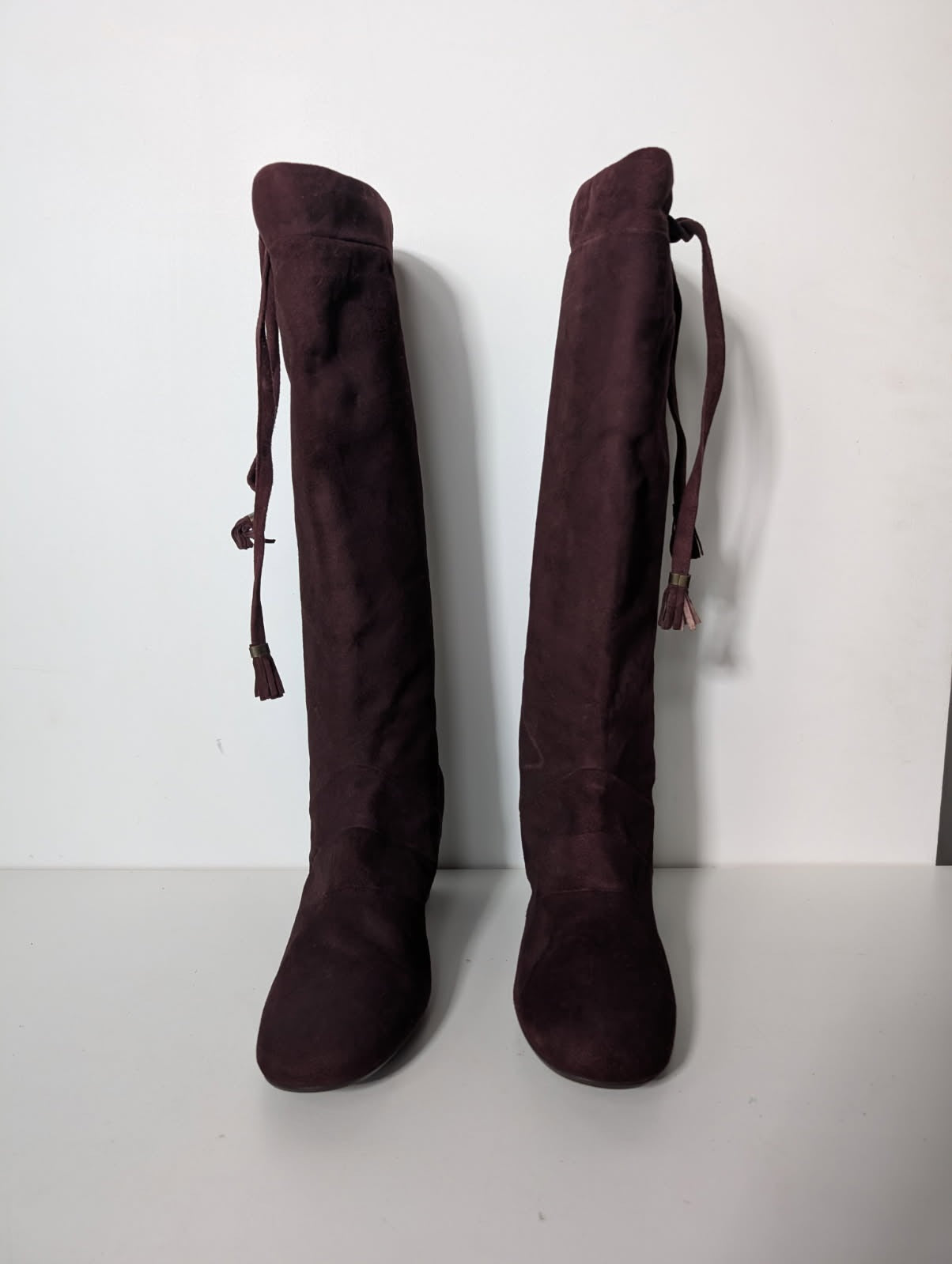 Scanlan & Theodore Suede Knee High Boots - Made In Italy - EU 38 - Image 1