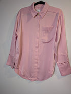 Aje Satin Button-Down Shirt Pink Size 6 - Image 2