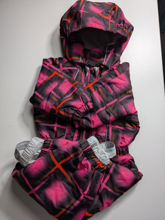 XTM Performance Infant Snow Jacket - Size 1 Pink Plaid - Image 2