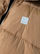 A.P.C. Reversible Puffer Vest with Shearling Collar Beige/Black XL - Image 2
