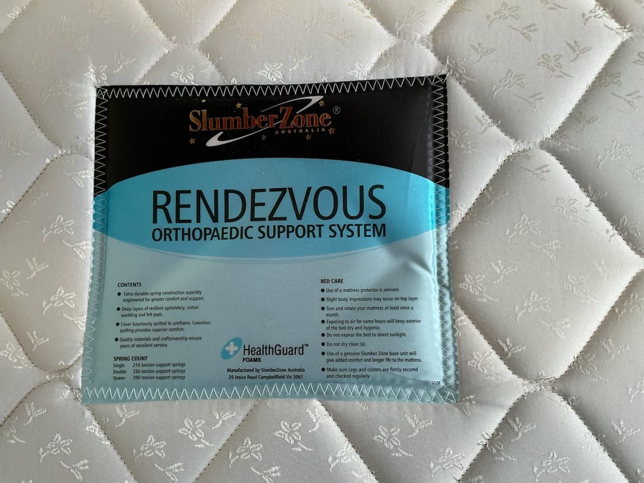 SlumberZone Rendezvous King Single Divan Bed Ensemble - Orthopaedic Support - Image 5