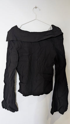 Viktoria & Woods Black Long Sleeve Collared Blouse - Size 0 - Image 2