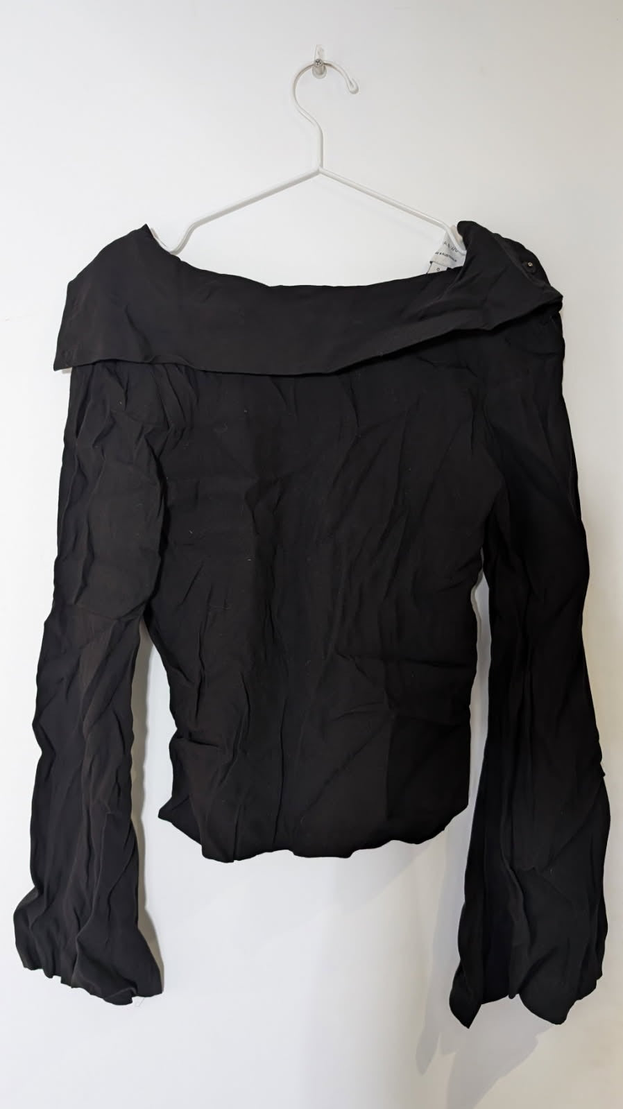 Viktoria & Woods Black Long Sleeve Collared Blouse - Size 0 - Image 2