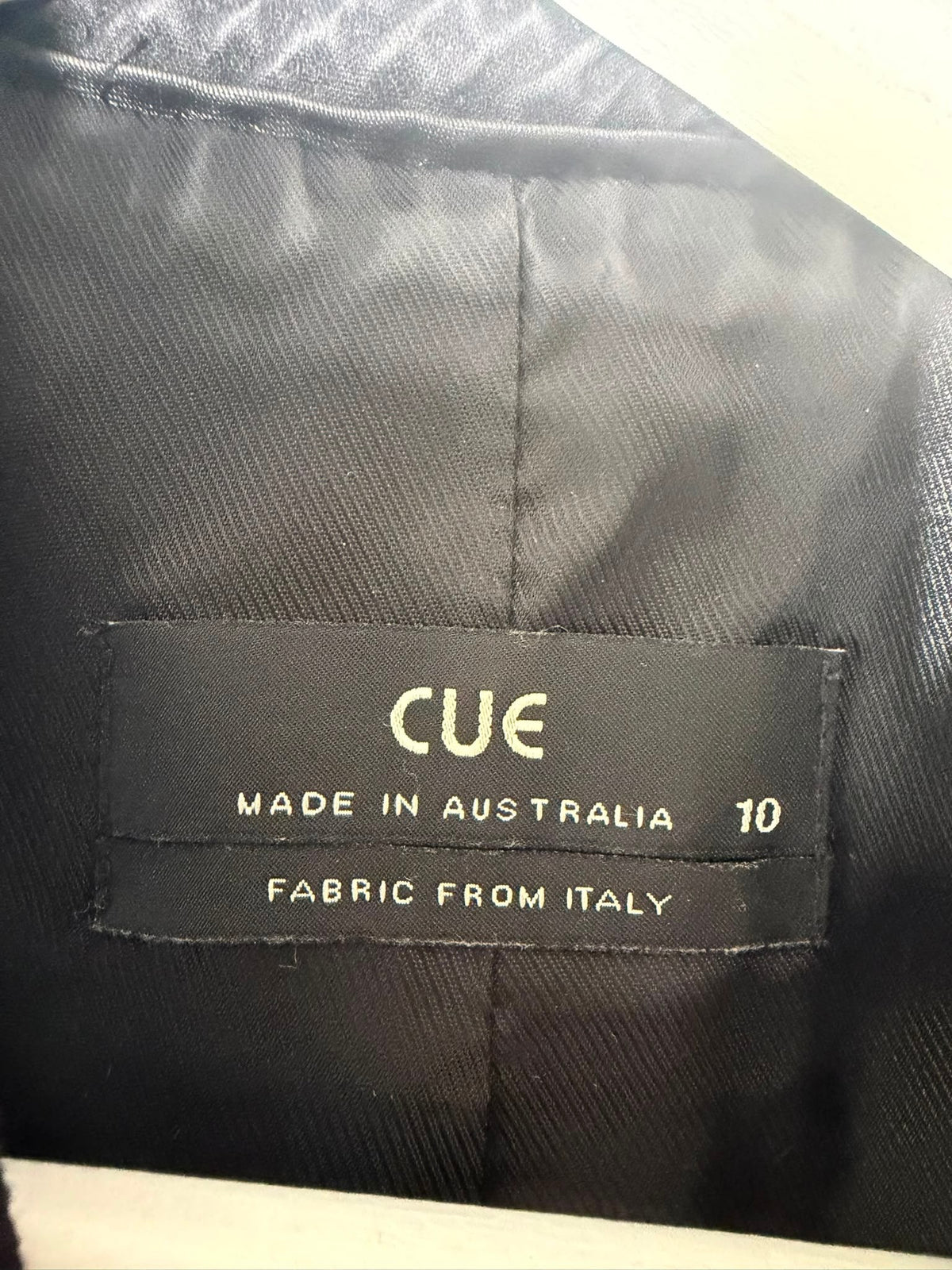 Cue Black Textured Sleeveless Longline Vest Size 10 - Image 3