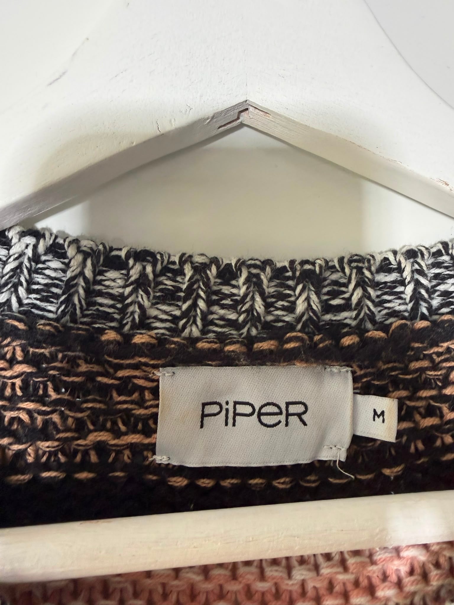 Piper Striped Balloon Sleeve Sweater Pink Multi Size M - Image 3