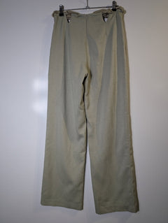 Dion Lee Rope-Detail Trousers Beige Women's Size XS - Image 2