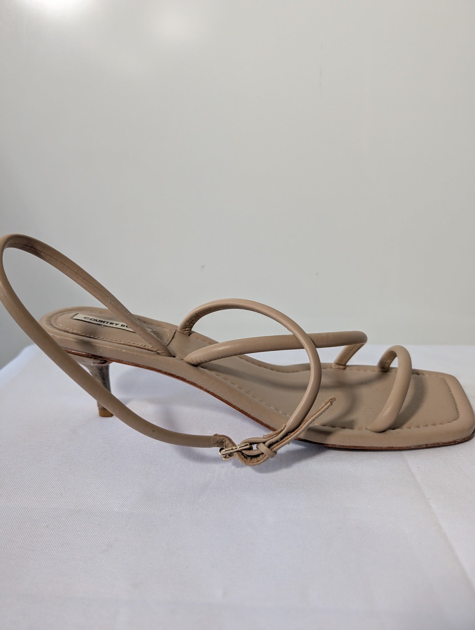 Country Road Strappy Kitten Heel Sandals Nude EU 42 - Image 2