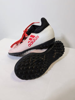 Adidas X 15.4 TF Soccer Cleats White/Red Youth US 13K - Image 2