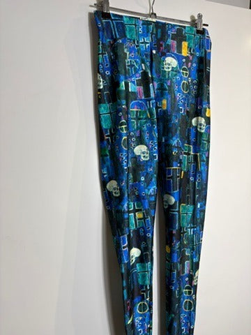 Black Milk Clothing Skull and Crosses Leggings Size S - Image 2