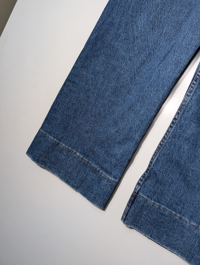 Thrills Wide Leg Denim Jeans Blue Women's AU 14 - Image 2