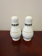Noritake Salt And Pepper Shakers Legendary Green 4139 - Image 2