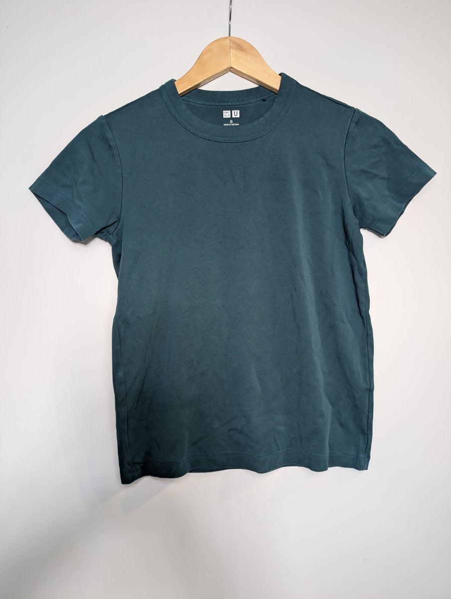 Uniqlo U Crew Neck T-Shirt Dark Green Size S - Image 1