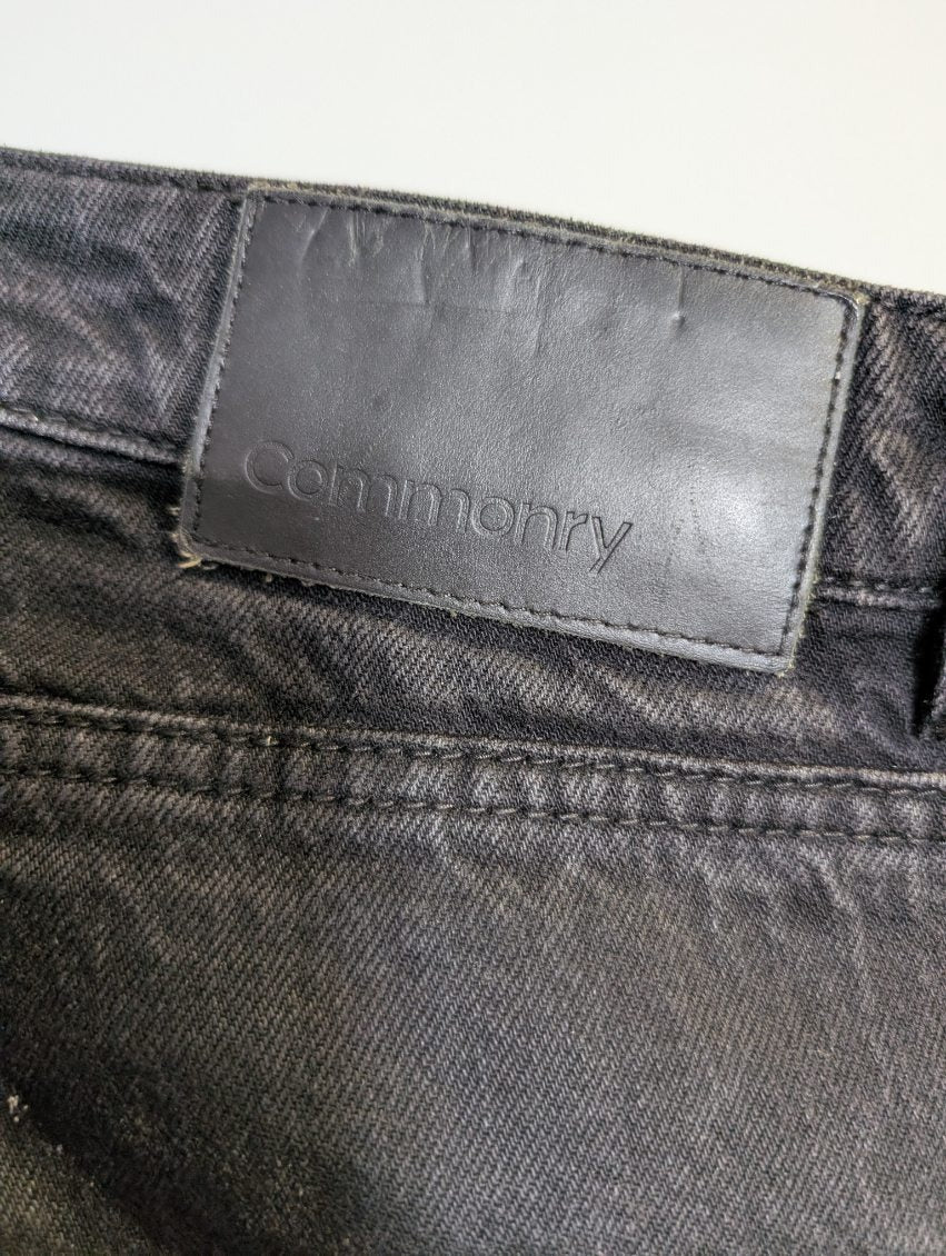 Commonry The Cropped Girlfriend Jean Black Women's Size 16 - Image 3