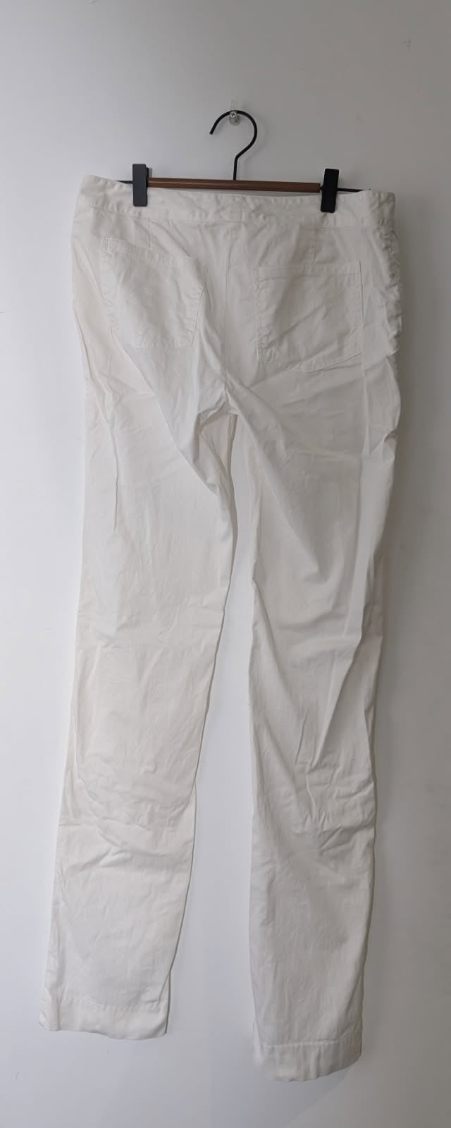 Lee Mathews White Cotton Utility Trousers - Size 2 - Image 2