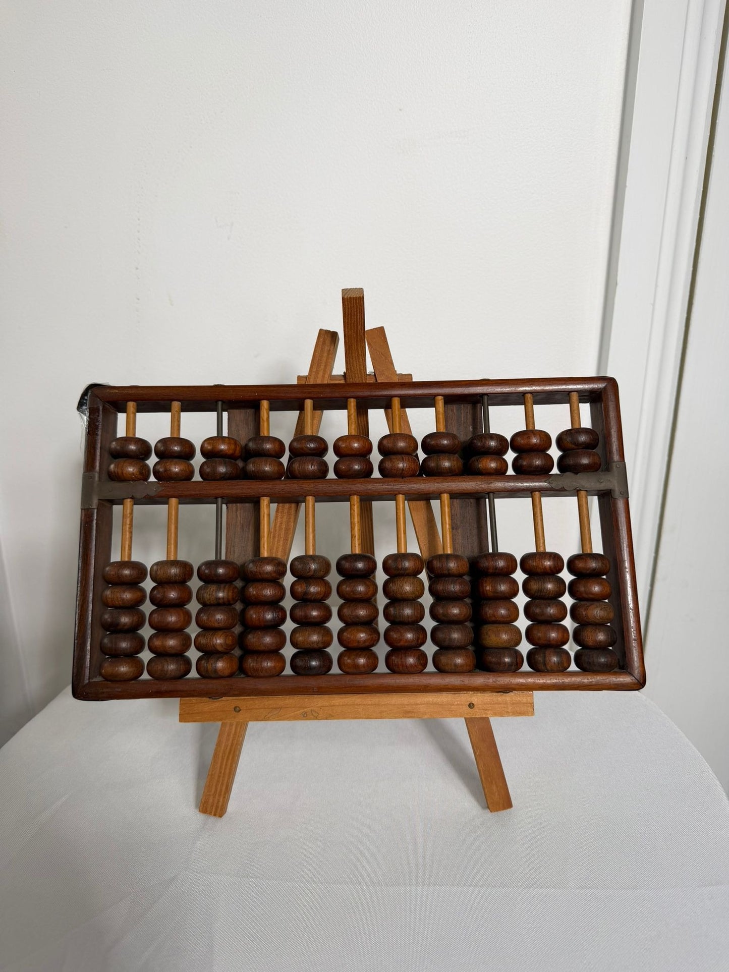 Vintage Wooden Abacus Counting Frame Calculator - Image 2